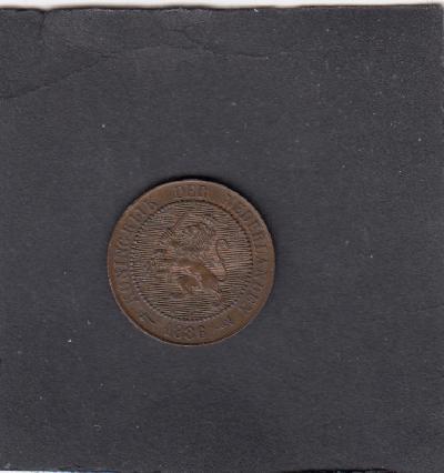 Beschrijving: 2 1/2 Cent WILLEM III